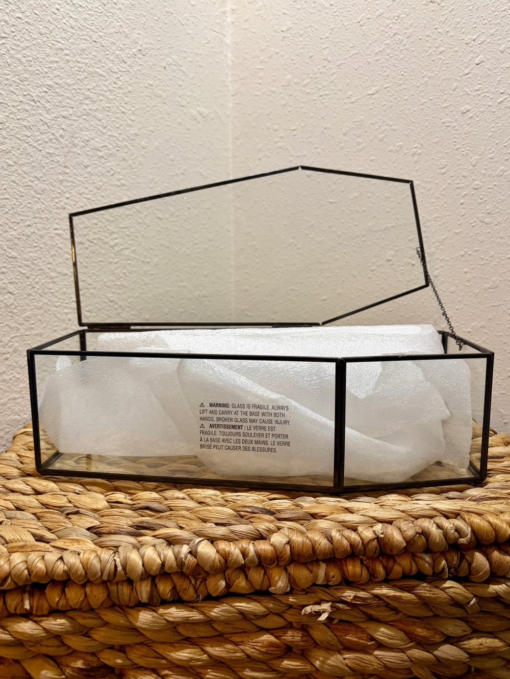 Ashland Gothic Halloween Large Glass Coffin Terrarium - Picture 3 of 6